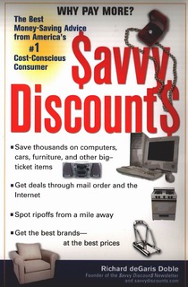 Book, Savvy Discounts by editor-author Rick Doble (Richard Degaris Doble, Doble Richard Degaris).