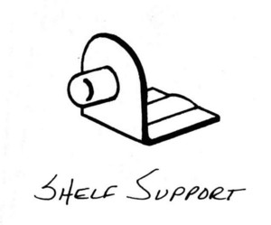 SHELF SUPPORT, home hardware