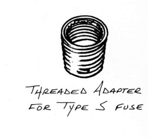 threaded adapter 
type S fuse, electrical hardware