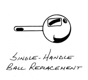 single-handle 
ball replacement, plumbing