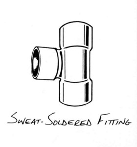 sweat soldered fitting,
 plumbing
